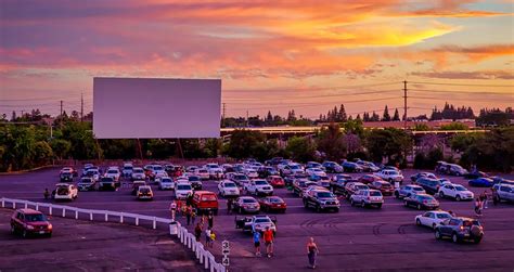Drive in movie theater sacramento - Drive-in movie theaters still offer a unique social and family friendly entertainment option that simply cannot be matched by today’s indoor cinemas. There are currently only about 330 drive-in theaters that remain in operation in the United States compared to a peak of about 4,000 in the late 1950’s. There are many reasons for the decline ...